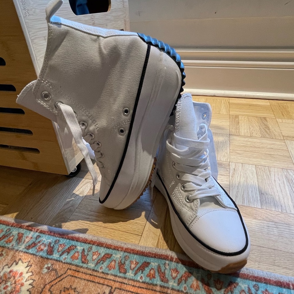 Lara White Hightops